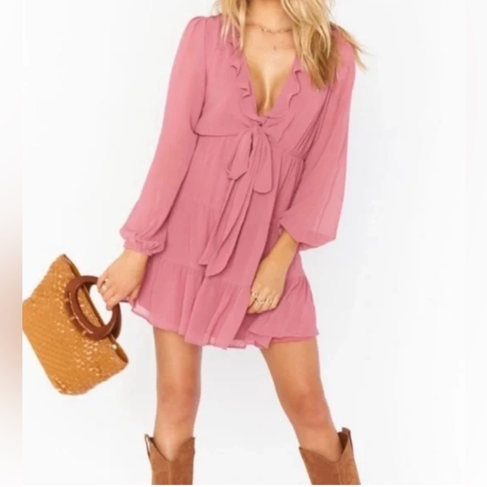 Show Me Your MuMu AddyTie Dress Size Small
